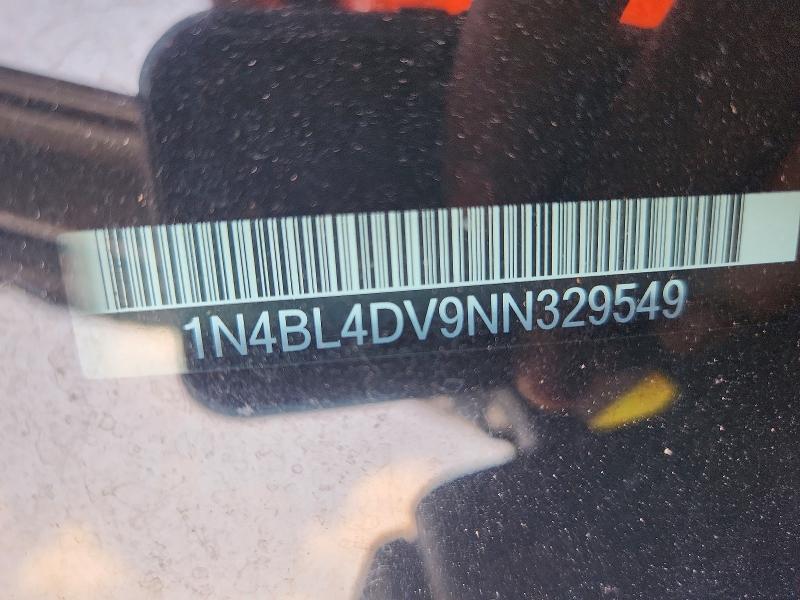 2022 Nissan Altima მანქანა იყიდება აუქციონზე, vin: 1N4BL4DV9NN329549, აუქციონის ნომერი: 64196446
