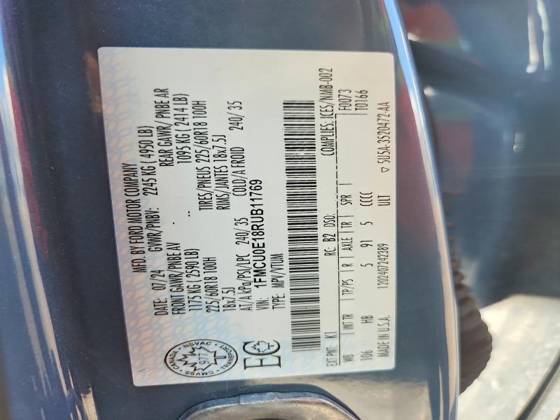 Продажа на аукционе авто 2024 Ford Escape, vin: 1FMCU0E18RUB11769, номер лота: 66274916