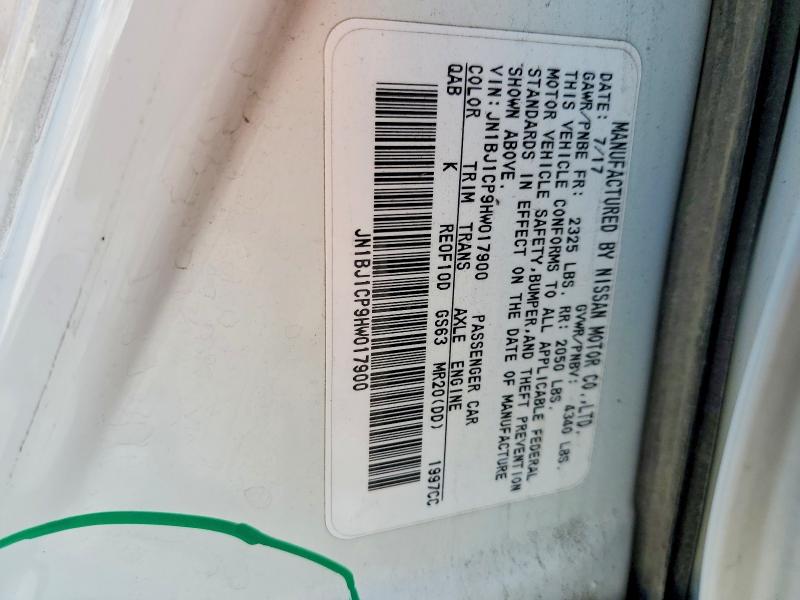 Auction sale of the 2017 Nissan Rogue Sport, vin: JN1BJ1CP9HW017900, lot number: 64656786