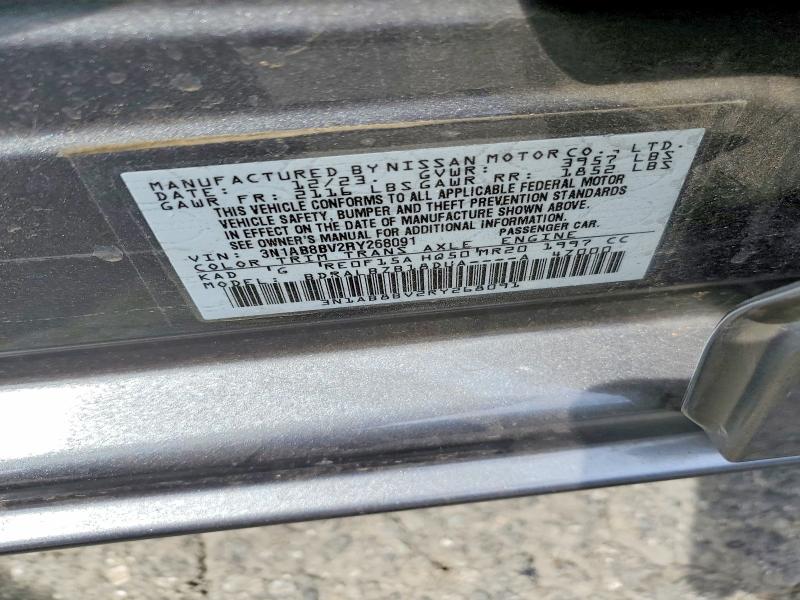 Aukcja sprzedaży 2024 Nissan Sentra, vin: 3N1AB8BV2RY268091, numer aukcji: 64937016
