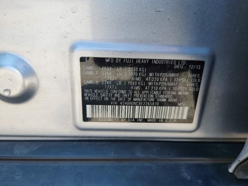 Aukcja sprzedaży 2014 Subaru Outback, vin: 4S4BRDNC9E2265810, numer aukcji: 63769556