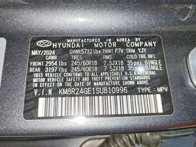 64716256 :رقم المزاد ، KM8R24GE1SU810996 vin ، 2025 Hyundai Palisade مزاد بيع