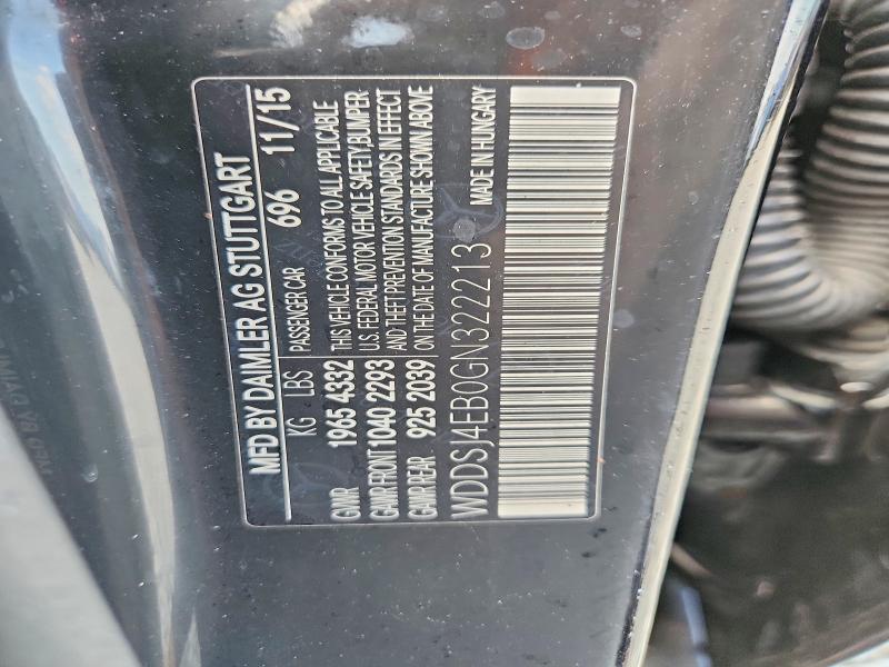 Продажа на аукционе авто 2016 Mercedes-benz Cla, vin: WDDSJ4EB0GN322213, номер лота: 65897356