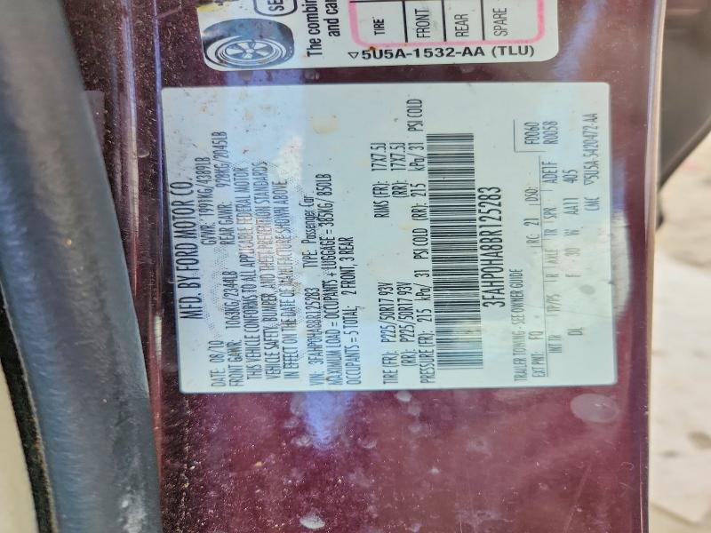 Продаж на аукціоні авто 2011 Ford Fusion, vin: 3FAHP0HA8BR125283, номер лоту: 64657166