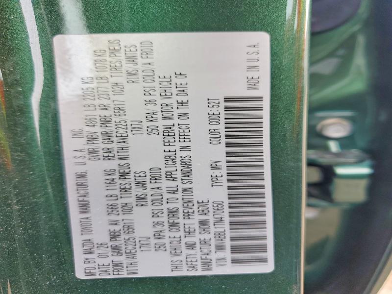 Aukcja sprzedaży 2026 Mazda Cx-50, vin: 7MMVABBL1TN470650, numer aukcji: 64429726
