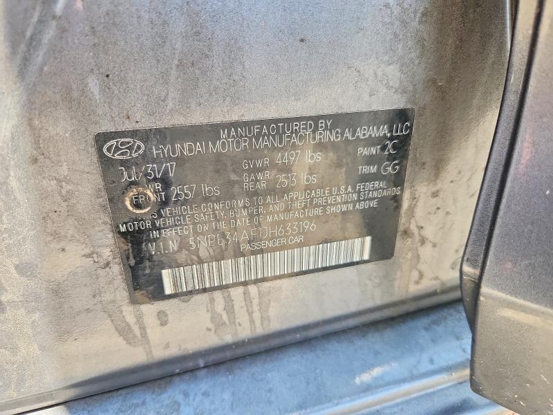 2018 Hyundai Sonata მანქანა იყიდება აუქციონზე, vin: 5NPE34AF1JH633196, აუქციონის ნომერი: 65504456