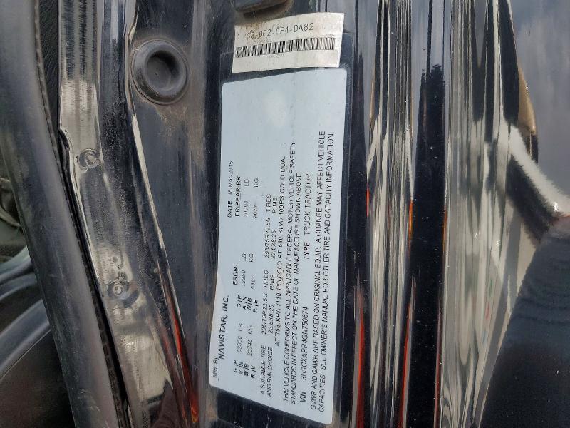 Продаж на аукціоні авто 2016 International Unknown, vin: 3HSCXAPR4GN750674, номер лоту: 65475356