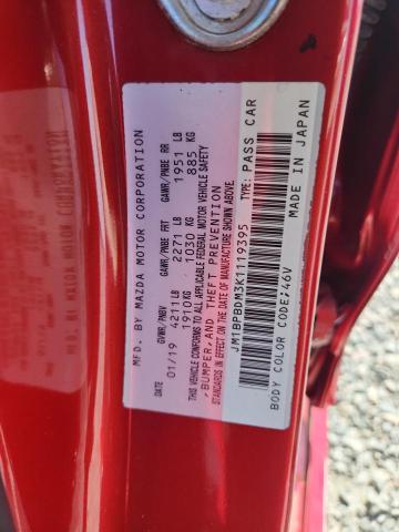 Auction sale of the 2019 Mazda 3, vin: JM1BPBDM3K1119395, lot number: 66140546