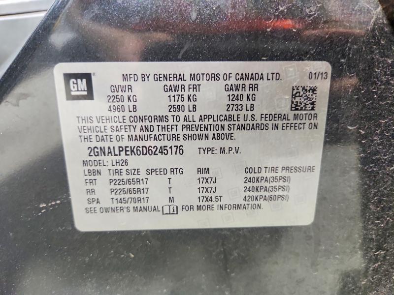 Продажа на аукционе авто 2013 Chevrolet Equinox, vin: 2GNALPEK6D6245176, номер лота: 66808746