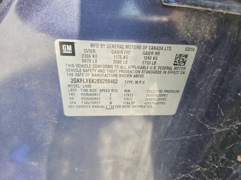 Aukcja sprzedaży 2014 Gmc Terrain, vin: 2GKFLXEK2E6288482, numer aukcji: 63938756