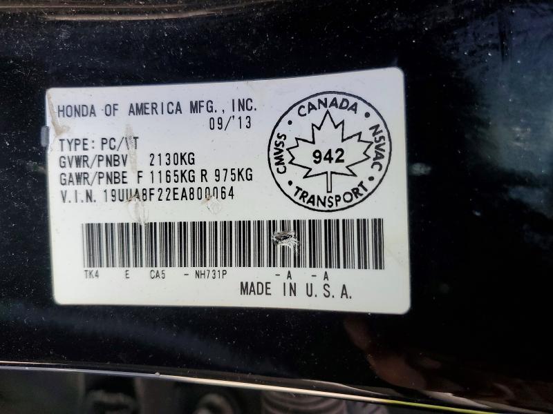 Продажа на аукционе авто 2014 Acura Tl, vin: 19UUA8F22EA800064, номер лота: 64732146