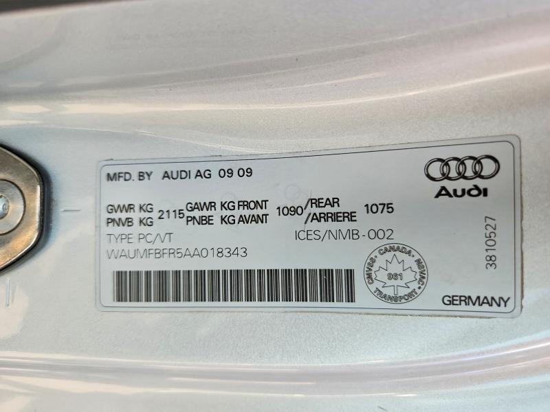 Продажа на аукционе авто 2010 Audi A5, vin: WAUMFBFR5AA018343, номер лота: 66809616