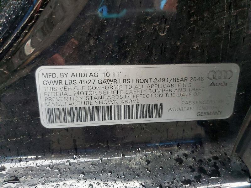 Aukcja sprzedaży 2012 Audi A4, vin: WAUBFAFL1CN010992, numer aukcji: 64037486