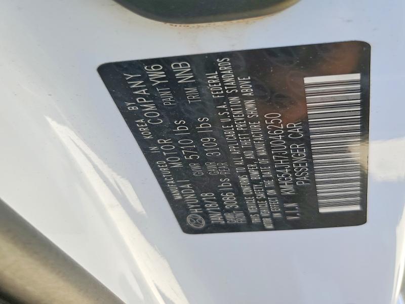 63392516 :رقم المزاد ، KMHG54JH7JU046250 vin ، 2018 Genesis G90 مزاد بيع