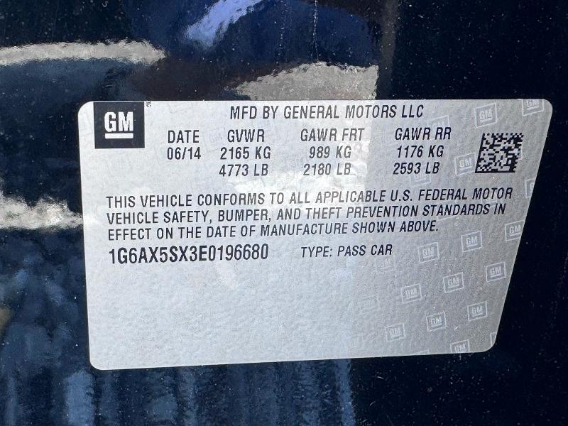 Aukcja sprzedaży 2014 Cadillac Cts, vin: 1G6AX5SX3E0196680, numer aukcji: 64223276
