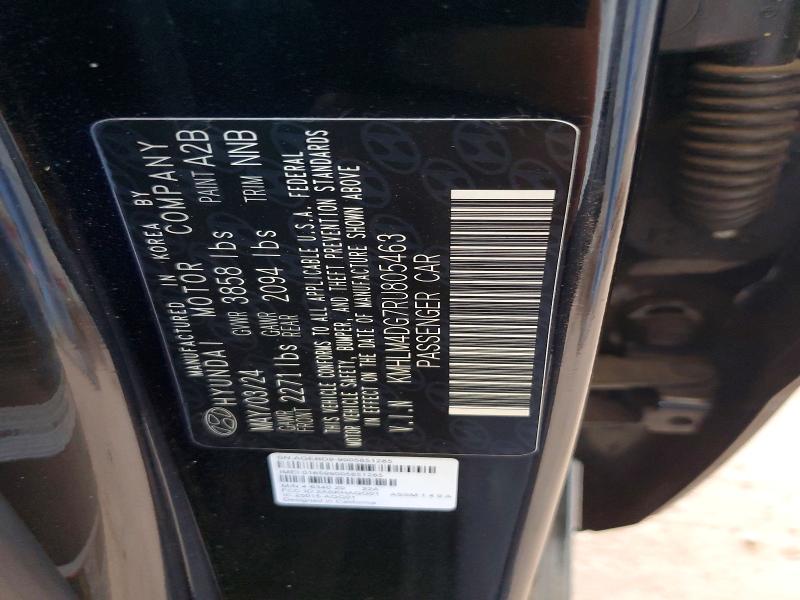 2024 Hyundai Elantra მანქანა იყიდება აუქციონზე, vin: KMHLM4DG7RU805463, აუქციონის ნომერი: 64452126