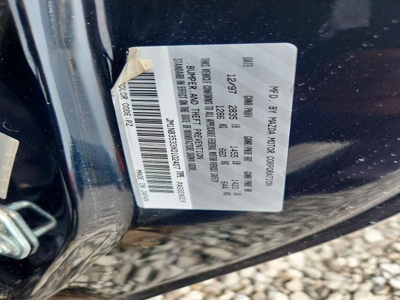 Продажа на аукционе авто 1999 Mazda Mx-5 Miata, vin: JM1NB3533X0102407, номер лота: 64817676