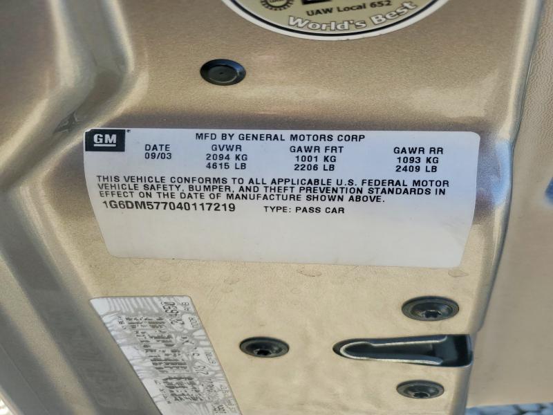 Продажа на аукционе авто 2004 Cadillac Cts, vin: 1G6DM577040117219, номер лота: 64235276
