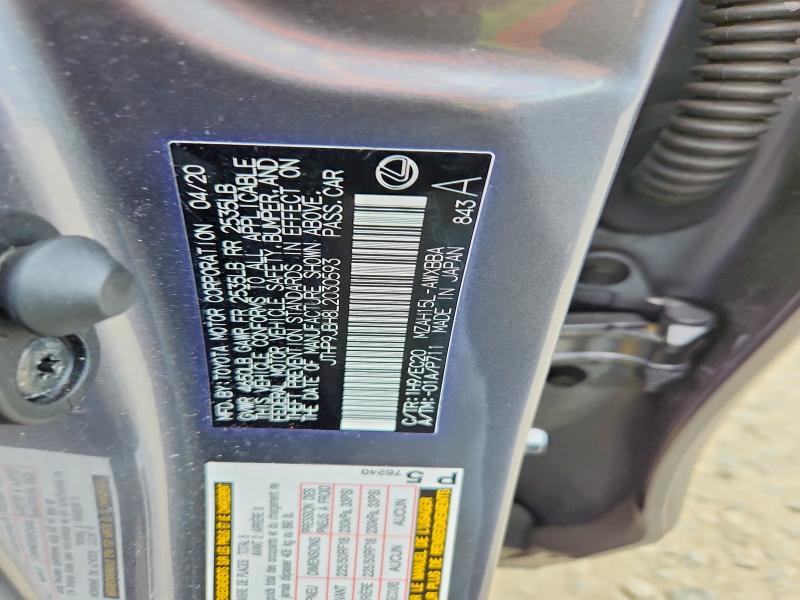 66518326 :رقم المزاد ، JTHP9JBH8L2030593 vin ، 2020 Lexus Ux مزاد بيع