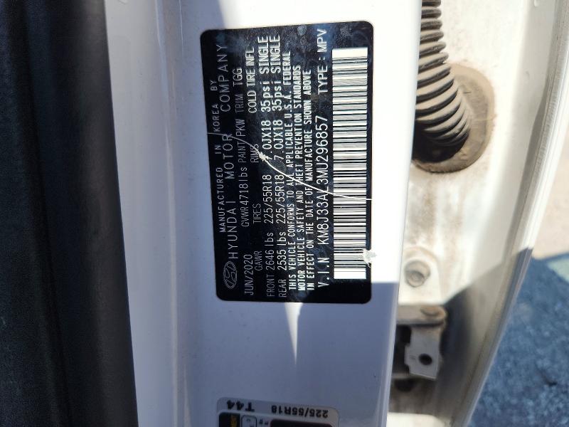 Продаж на аукціоні авто 2021 Hyundai Tucson, vin: KM8J33AL3MU296857, номер лоту: 63393726