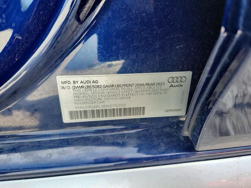 Продажа на аукционе авто 2013 Audi S4, vin: WAUMGAFL3DA076359, номер лота: 65411296