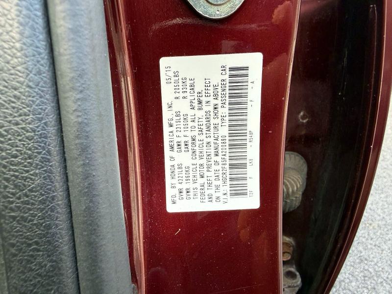 Aukcja sprzedaży 2015 Honda Accord, vin: 1HGCR2F85FA200890, numer aukcji: 65758836