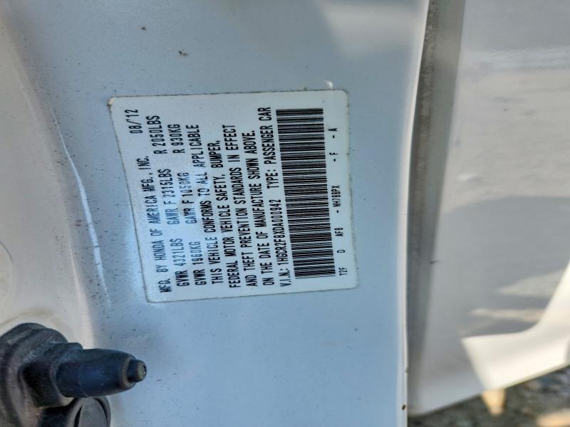 Продаж на аукціоні авто 2013 Honda Accord, vin: 1HGCR2F8XDA000942, номер лоту: 66360256