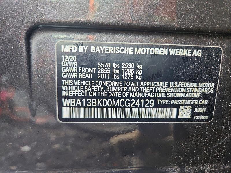 Aukcja sprzedaży 2021 Bmw M550xi, vin: WBA13BK00MCG24129, numer aukcji: 65121226