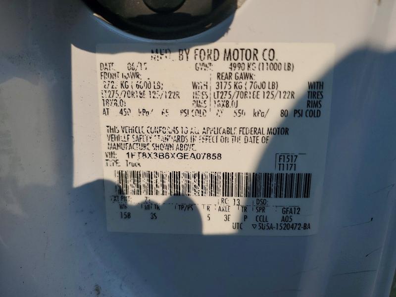 2016 Ford F350 მანქანა იყიდება აუქციონზე, vin: 1FT8X3B6XGEA07858, აუქციონის ნომერი: 63896966