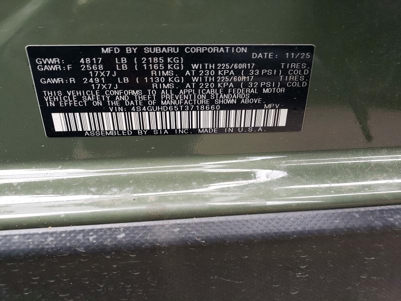 Продажа на аукционе авто 2026 Subaru Crosstrek, vin: 4S4GUHD65T3718660, номер лота: 65271066
