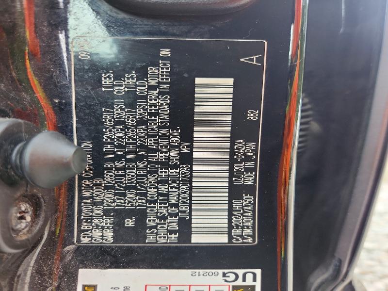 Aukcja sprzedaży 2009 Lexus Gx, vin: JTJBT20X390173398, numer aukcji: 64716526