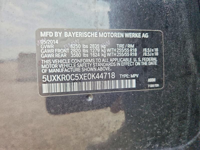 Продаж на аукціоні авто 2014 Bmw X5, vin: 5UXKR0C5XE0K44718, номер лоту: 65862866