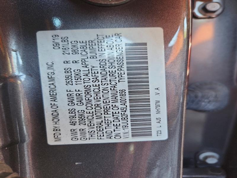 2020 Acura Tlx მანქანა იყიდება აუქციონზე, vin: 19UUB2F45LA001856, აუქციონის ნომერი: 63924496