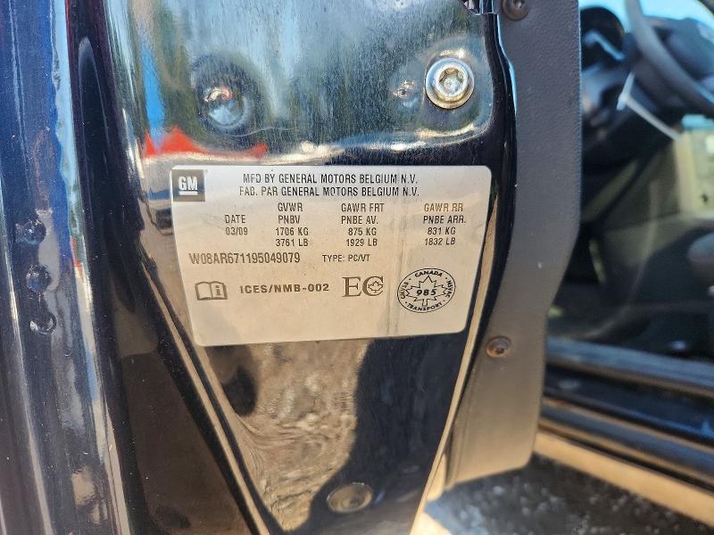 Продаж на аукціоні авто 2009 Saturn Astra, vin: W08AR671195049079, номер лоту: 63350556