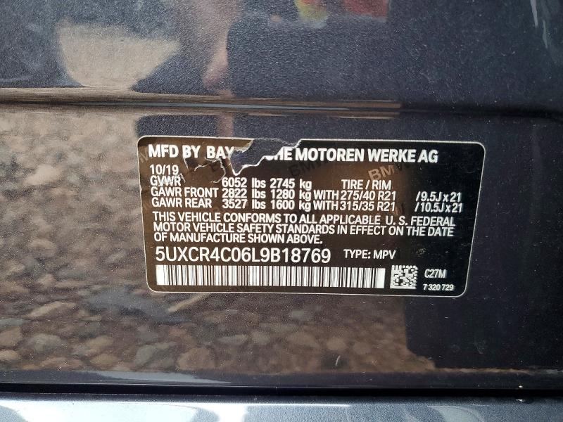 Aukcja sprzedaży 2020 Bmw X5, vin: 5UXCR4C06L9B18769, numer aukcji: 63428126