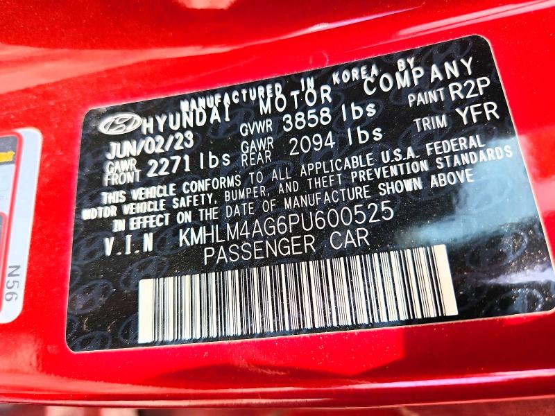 Aukcja sprzedaży 2023 Hyundai Elantra, vin: KMHLM4AG6PU600525, numer aukcji: 63705646