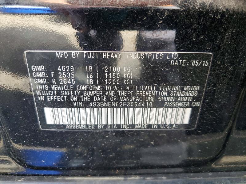 Продажа на аукционе авто 2015 Subaru Legacy, vin: 4S3BNEN62F3064410, номер лота: 66113496