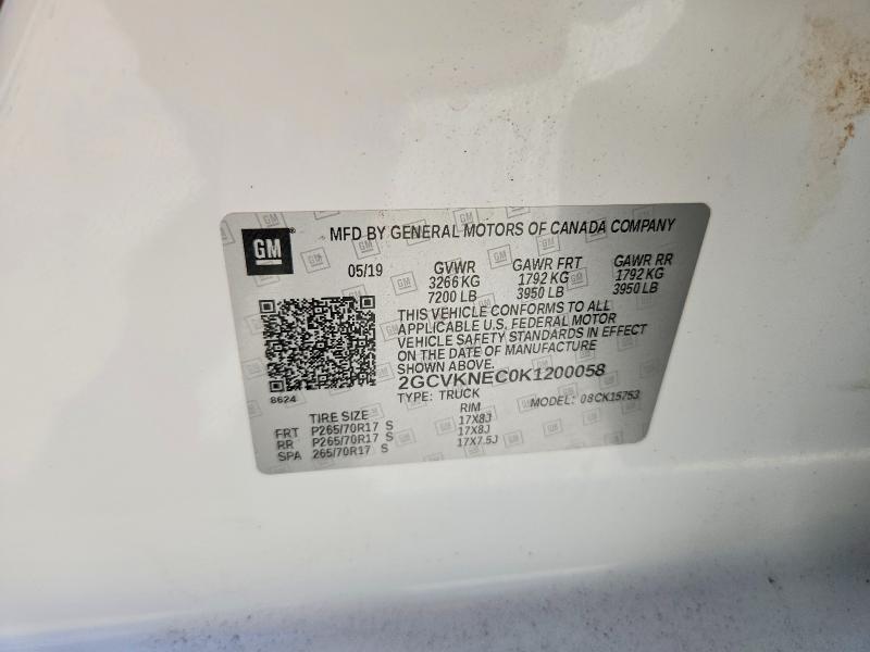Продажа на аукционе авто 2019 Chevrolet Silverado Ld, vin: 2GCVKNEC0K1200058, номер лота: 64972956