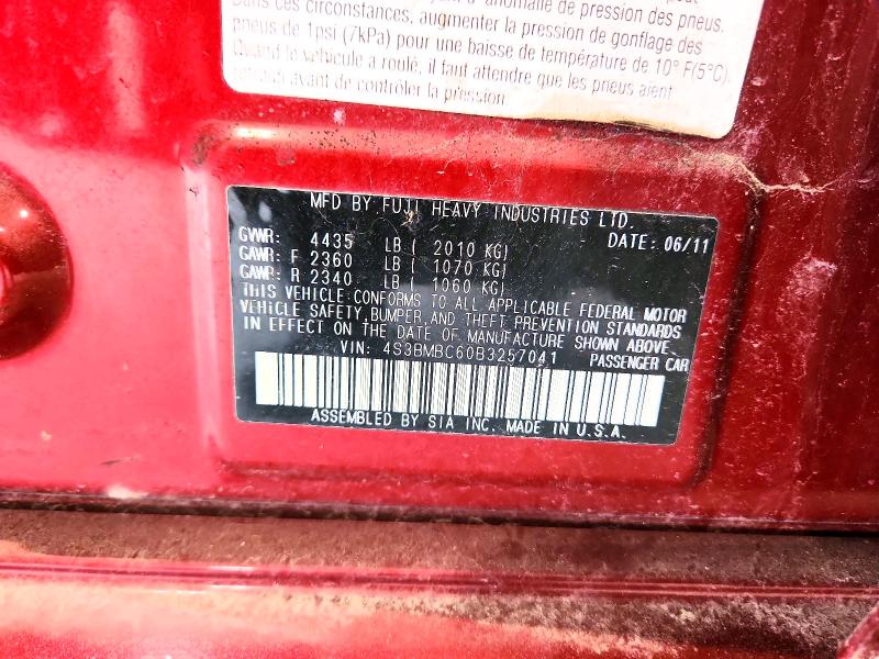 Продаж на аукціоні авто 2011 Subaru Legacy, vin: 4S3BMBC60B3257041, номер лоту: 66140816