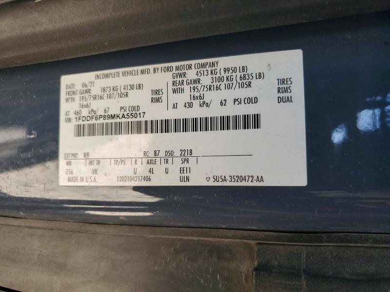 Продаж на аукціоні авто 2021 Ford Transit, vin: 1FDDF6P89MKA55017, номер лоту: 68717816