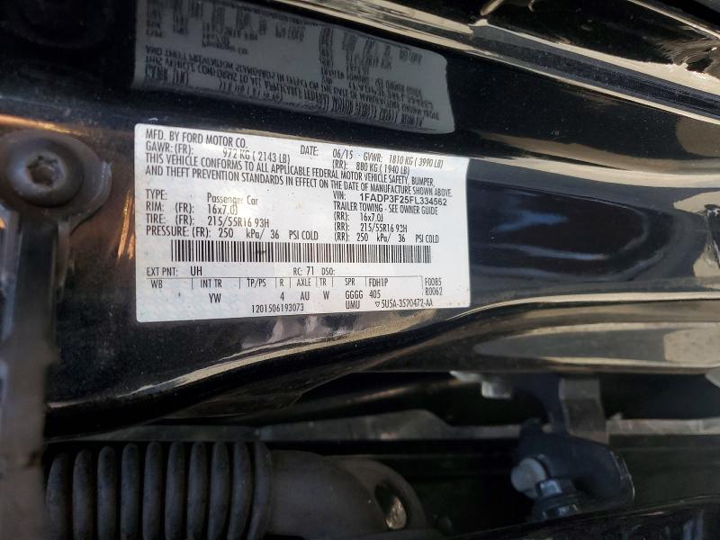 2022 Ford Focus მანქანა იყიდება აუქციონზე, vin: 1FADP3F25FL334562, აუქციონის ნომერი: 64034856