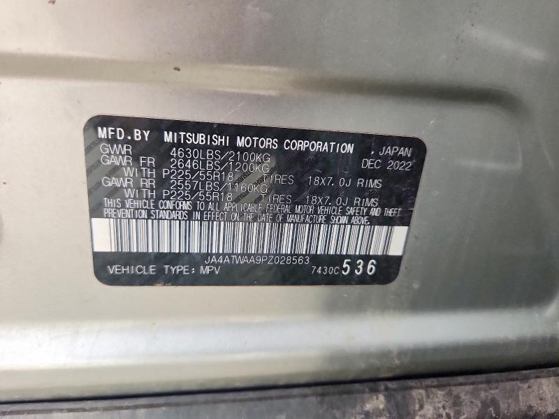 Aukcja sprzedaży 2023 Mitsubishi Eclipse Cross, vin: JA4ATWAA9PZ028563, numer aukcji: 65377116