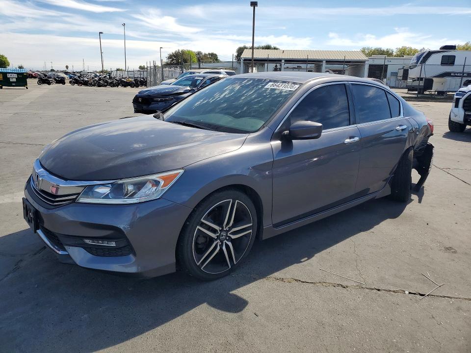 66431036 :رقم المزاد ، 1HGCR2F58GA169366 vin ، 2016 Honda Accord مزاد بيع