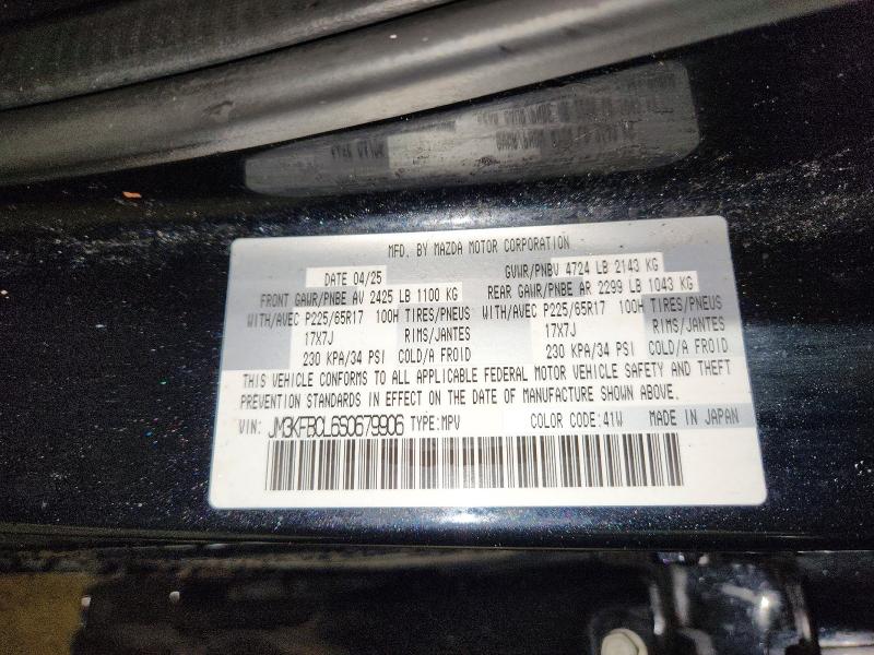 64543836 :رقم المزاد ، JM3KFBCL6S0679906 vin ، 2025 Mazda Cx-5 مزاد بيع