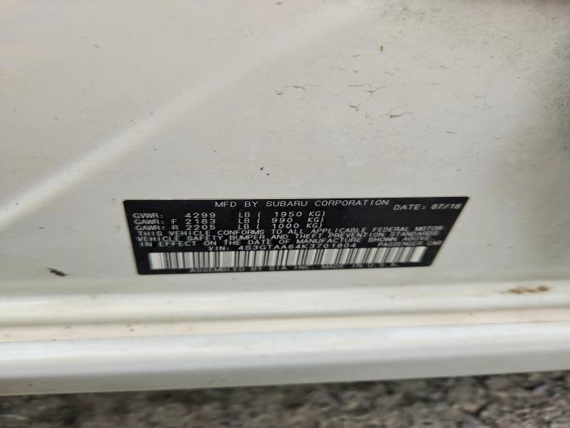 Продаж на аукціоні авто 2019 Subaru Impreza, vin: 4S3GTAA64K3701804, номер лоту: 64324276