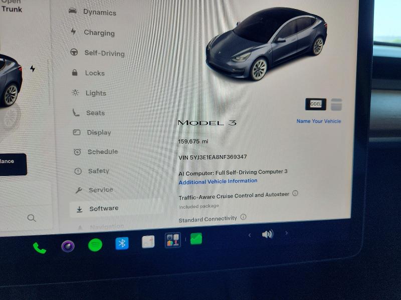 2022 Tesla Model 3 მანქანა იყიდება აუქციონზე, vin: 5YJ3E1EA8NF369347, აუქციონის ნომერი: 61449756