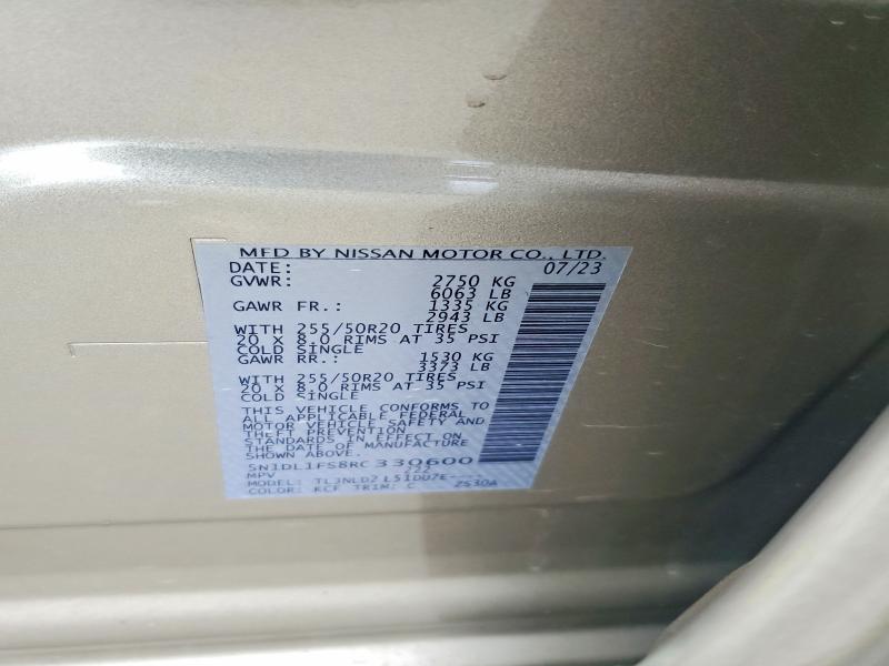 65328086 :رقم المزاد ، 5N1DL1FS8RC330600 vin ، 2024 Infiniti Qx60 مزاد بيع