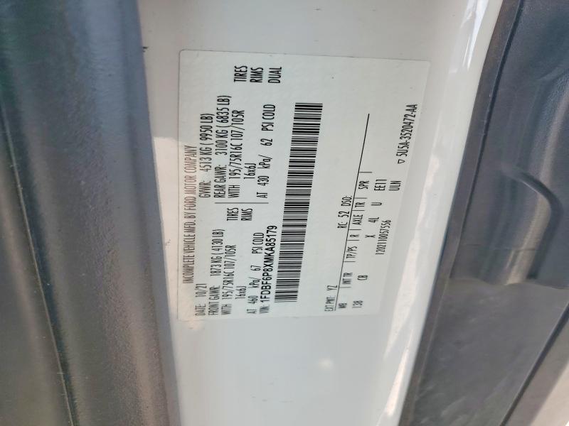Продаж на аукціоні авто 2021 Ford Transit, vin: 1FDBF6P8XMKA85179, номер лоту: 62033176