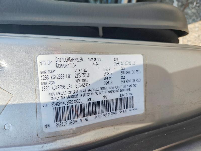 Aukcja sprzedaży 2005 Dodge Grand Caravan, vin: 2D4GP44L35R142381, numer aukcji: 62879776