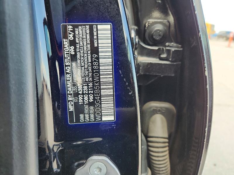 64106596 :رقم المزاد ، WDD3G4EB5KW018879 vin ، 2019 Mercedes-benz A مزاد بيع